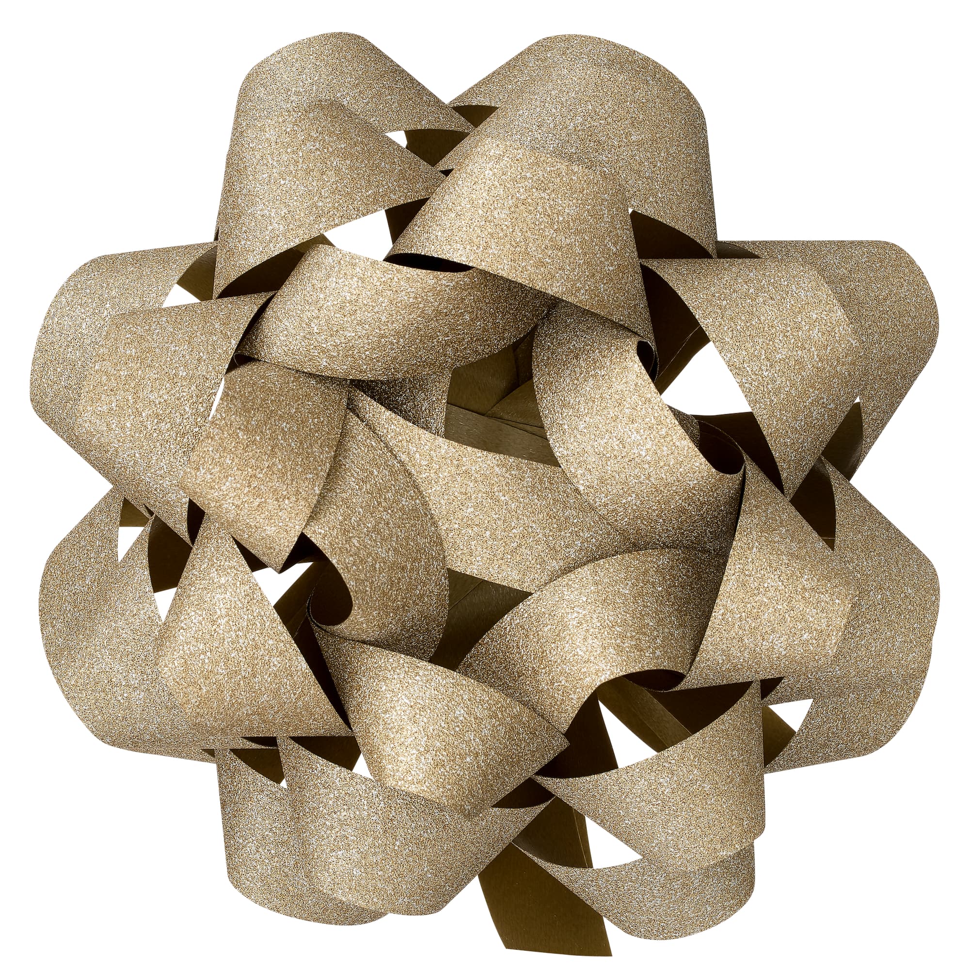 5.75" Gold Glitter Gift Bow By Celebrate It™